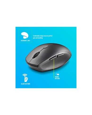 RATON NGS BEE BLACK ERGONOMICO WIRELESS SILENT BLACK