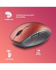 RATON NGS BEE RED ERGONOMICO WIRELESS SILENT RED