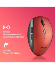RATON NGS BEE RED ERGONOMICO WIRELESS SILENT RED