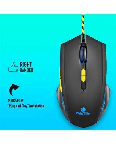 RATON NGS GAMING 6 BOTONES USB RGB BLACK