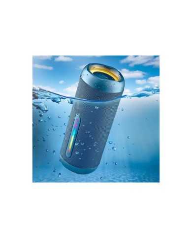 ALTAVOCES NGS ROLLER FURIA 2 RGB PORTATIL WATERPROOF IPX7/BT/USB/AUX BLUE